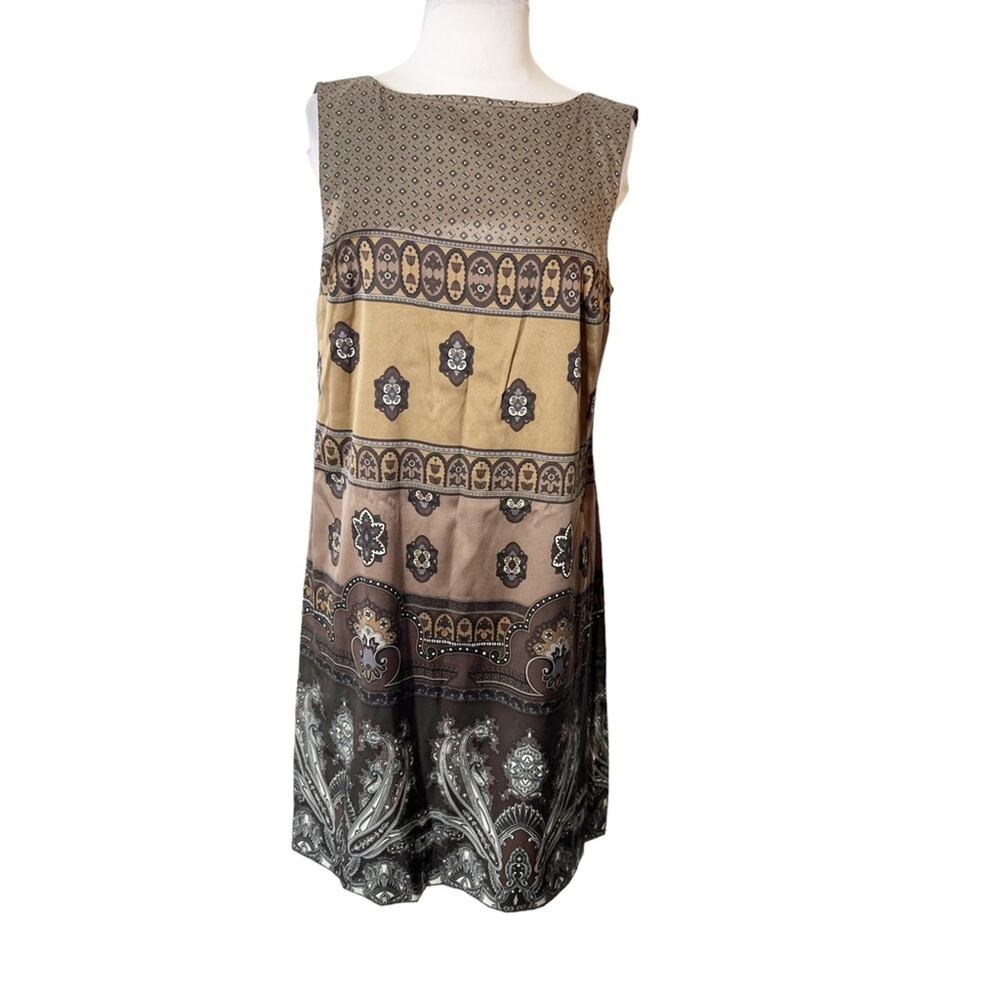 Maliparmi Italy silk‎ paisley dress sz 44